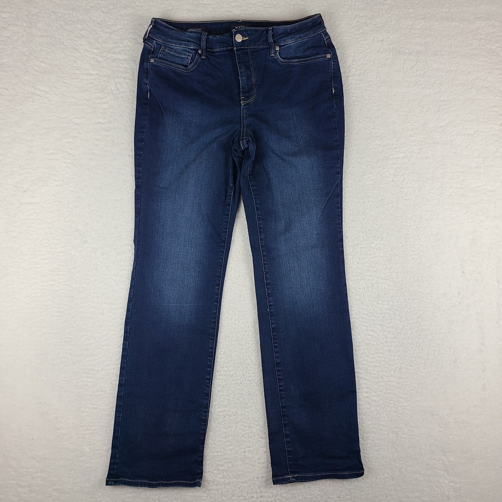 NYDJ Not‎ Your Daughter Jeans Womens 10 Blue AMI Skinny Dark Wash Denim